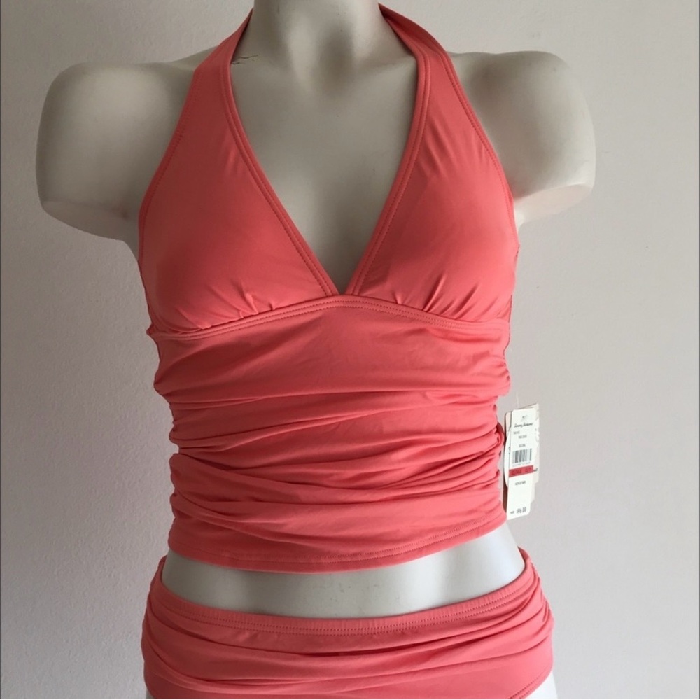 Tommy BAHAMA XS swim Coral Halter Bikini Set NWT$150